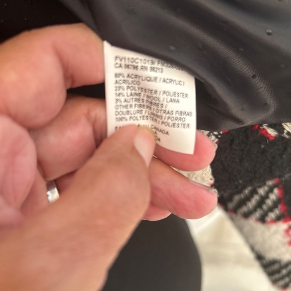 Tristan Wool Blend Plaid Cropped Business Casual Jacket - Picture 5 of 5